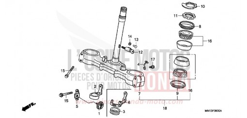 STEERING STEM XR600RW de 1998